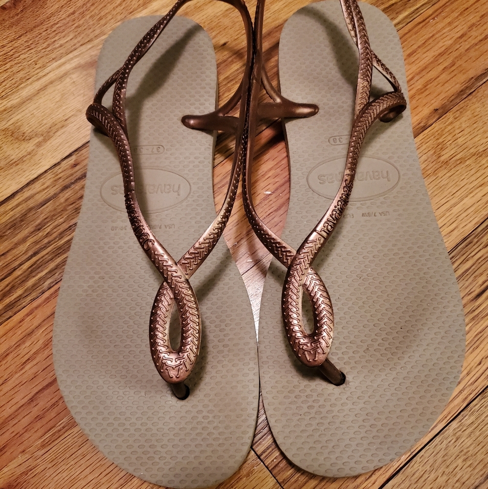 Havianas Luna in rose gold